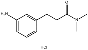 3-(3-氨基苯基)-N,N-二甲基丙酰胺盐酸盐 结构式