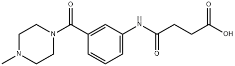 4-{3-[(4-methyl-1-piperazinyl)carbonyl]anilino}-4-oxobutanoic acid 结构式