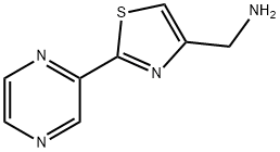 (2-(吡嗪-2-基)噻唑-4-基)甲胺 结构式