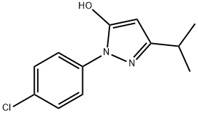 1-(4-chlorophenyl)-3-isopropyl-1H-pyrazol-5-ol 结构式
