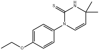 1-(4-乙氧基苯基)-4,4-二甲基-1,4-二氢嘧啶-2-硫醇 结构式