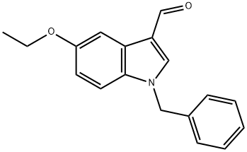 1-苄基-5-乙氧基-1H-吲哚-3-甲醛 结构式