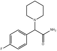 2-(4-氟苯基)-2-(哌啶-1-基)乙酰胺 结构式