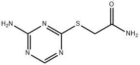 2-[(4-氨基-1,3,5-三嗪-2-基)硫基]乙酰胺 结构式