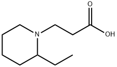 3-(2-乙基哌啶-1-基)丙酸盐酸盐 结构式