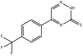 5-[4-(trifluoromethyl)phenyl]-1,2,4-triazine-3-thiol 结构式