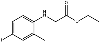 (4-碘-2-甲基苯基)甘氨酸乙酯 结构式