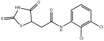 N-(2,3-dichlorophenyl)-2-(2-mercapto-4-oxo-4,5-dihydro-1,3-thiazol-5-yl)acetamide 结构式