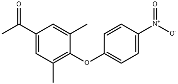 1-[3,5-二甲基-4-(4-硝基苯氧基)苯基]乙酮 结构式