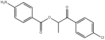 2-(4-氯苯基)-1-甲基-2-氧代苯佐卡因 结构式