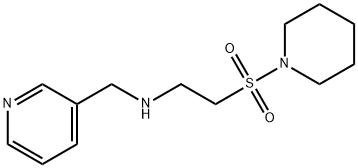 [2-(哌啶-1-基磺酰基)乙基](吡啶-3-基甲基)胺 结构式