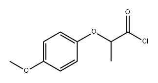2-(4-甲氧基苯氧基)丙醇基氯化物 结构式