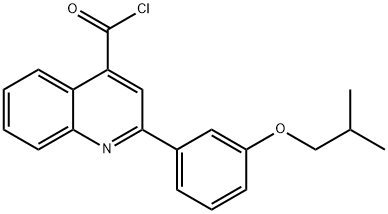 2-(3-异丁氧基苯基)喹啉-4-甲酰氯 结构式