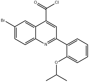 6-溴-2-(2-异丙氧芬基)喹啉-4-甲酰氯 结构式