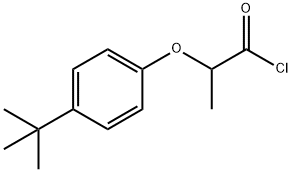 2-(4-叔丁基苯氧基)丙醇基氯化物 结构式