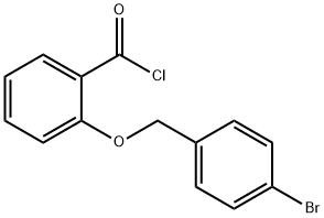 2-[(4-溴苄基)氧基]苯甲酰氯 结构式