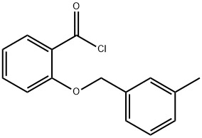 2-[(3-甲苄基)氧基]苯甲酰氯 结构式