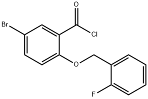 5-bromo-2-[(2-fluorobenzyl)oxy]benzoyl chloride