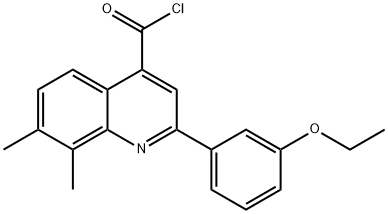 2-(3-乙氧苯基)-7,8-二甲基喹啉-4-甲酰氯 结构式