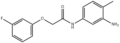 N-(3-Amino-4-methylphenyl)-2-(3-fluorophenoxy)-acetamide 结构式