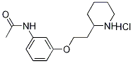 N-{3-[2-(2-Piperidinyl)ethoxy]phenyl}acetamidehydrochloride 结构式