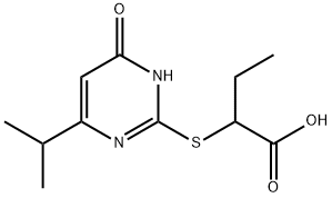 2-(4-异丙基-6-羰基-1,6-二氢-嘧啶-2-基磺酰基)-丁酸 结构式