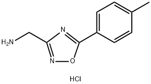 C-(5-p-Tolyl-[1,2,4]oxadiazol-3-yl)-methylaminehydrochloride 结构式