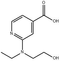 2-[Ethyl(2-hydroxyethyl)amino]isonicotinic acid 结构式