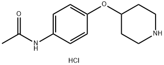 N-[4-(4-Piperidinyloxy)phenyl]acetamidehydrochloride 结构式