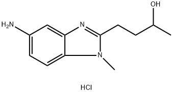 4-(5-Amino-1-methyl-1H-benzoimidazol-2-yl)-butan-2-ol dihydrochloride 结构式