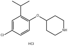 4-(4-Chloro-2-isopropylphenoxy)piperidinehydrochloride 结构式