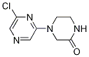 4-(6-Chloro-2-pyrazinyl)-2-piperazinone 结构式