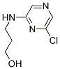 3-[(6-Chloro-2-pyrazinyl)amino]-1-propanol 结构式