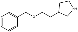 3-[2-(Benzyloxy)ethyl]pyrrolidine 结构式