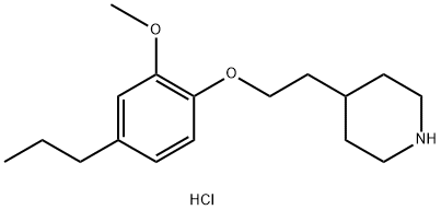 4-[2-(2-Methoxy-4-propylphenoxy)ethyl]piperidinehydrochloride 结构式