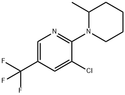 3-Chloro-2-(2-methyl-1-piperidinyl)-5-(trifluoromethyl)pyridine 结构式