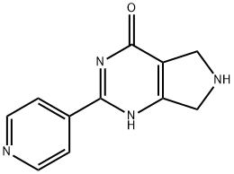 2-(4-Pyridinyl)-6,7-dihydro-5H-pyrrolo[3,4-d]-pyrimidin-4-ol 结构式