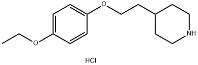 4-[2-(4-Ethoxyphenoxy)ethyl]piperidinehydrochloride 结构式