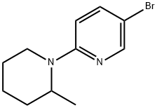 1-(5-Bromo-2-pyridinyl)-2-methylpiperidine 结构式