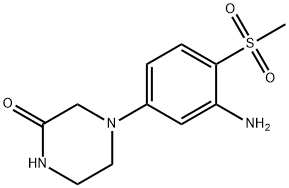 4-[3-Amino-4-(methylsulfonyl)phenyl]-2-piperazinone