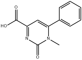 1-甲基-2-羰基-6-苯基-1,2-二氢-嘧啶-4-羧酸 结构式