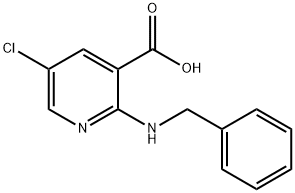 2-(BENZYLAMINO)-5-CHLORONICOTINIC ACID 结构式