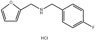 (4-Fluoro-benzyl)-furan-2-ylmethyl-aminehydrochloride 结构式