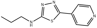 Propyl-(5-pyridin-4-yl-[1,3,4]thiadiazol-2-yl)-amine 结构式