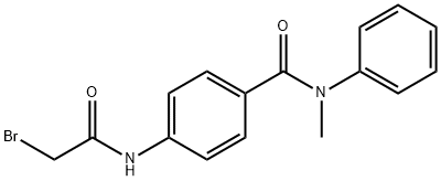 4-[(2-Bromoacetyl)amino]-N-methyl-N-phenylbenzamide 结构式