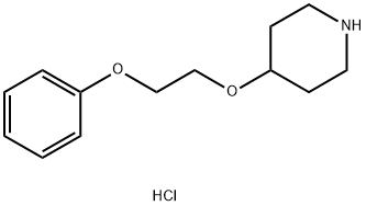 4-(2-苯氧基乙氧基)哌啶盐酸盐 结构式