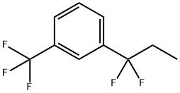 1-(1,1-Difluoropropyl)-3-(trifluoromethyl)benzene 结构式