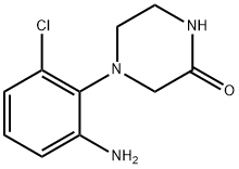 4-(2-Amino-6-chlorophenyl)-2-piperazinone 结构式