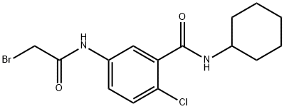 5-[(2-Bromoacetyl)amino]-2-chloro-N-cyclohexylbenzamide 结构式