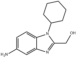 (5-Amino-1-cyclohexyl-1H-benzoimidazol-2-yl)-methanol 结构式